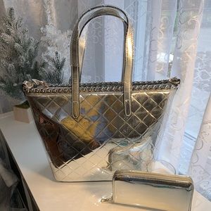 Silver Mirrored Purse